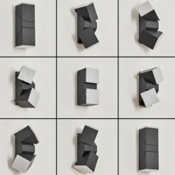 hofstein Applique murale d'extérieur Toogong LED Anthracite, 2 lumières