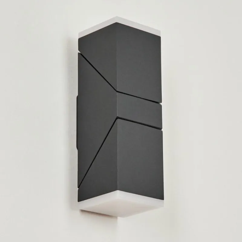 hofstein Applique murale d'extérieur Toogong LED Anthracite, 2 lumières