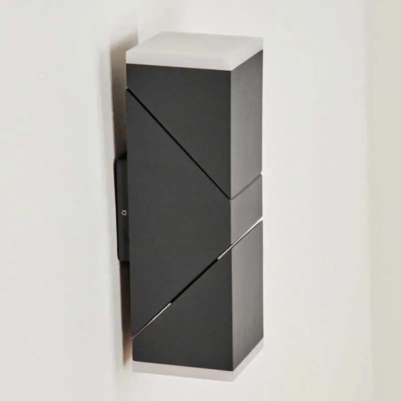 hofstein Applique murale d'extérieur Toogong LED Anthracite, 2 lumières