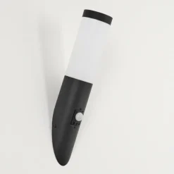 hofstein Applique murale d'extérieur Ruti Noir, 1 lumière, Détecteur de mouvement