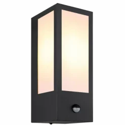 Luminaires Globo Lighting Applique murale d'extérieur Globo GUNDULA Noir, 1 lumière, Détecteur de mouvement