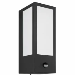 Luminaires Globo Lighting Applique murale d'extérieur Globo GUNDULA Noir, 1 lumière, Détecteur de mouvement