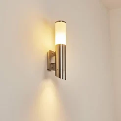 hofstein Applique murale d'extérieur Lartigue Acier inoxydable, 2 lumières