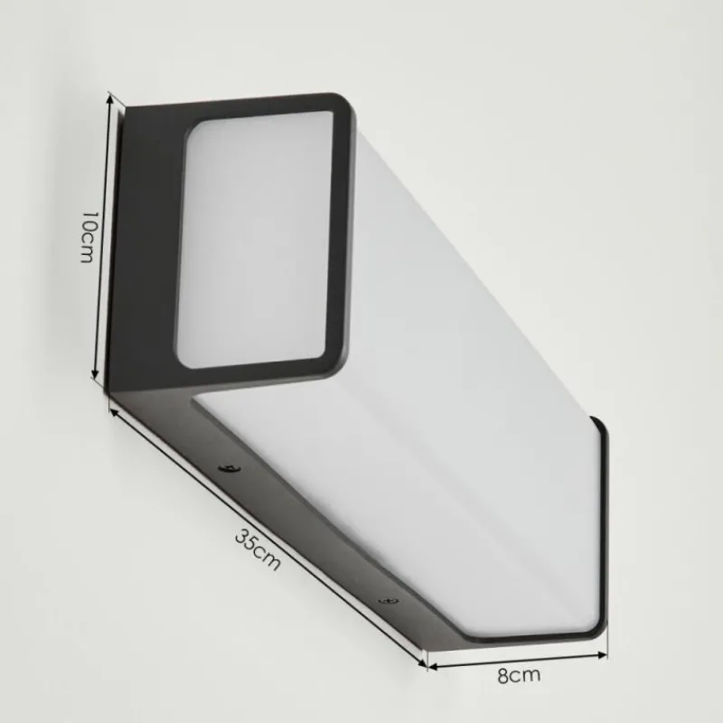 hofstein Applique murale d'extérieur Burseryd LED Anthracite, 1 lumière