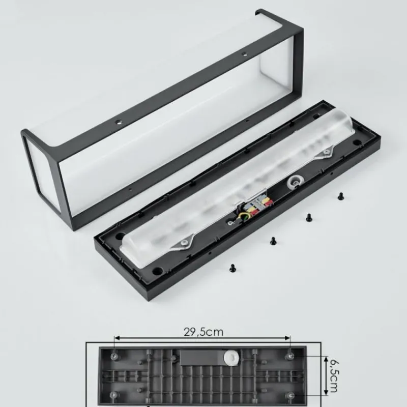 hofstein Applique murale d'extérieur Burseryd LED Anthracite, 1 lumière