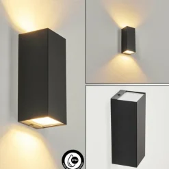 hofstein Applique murale d'extérieur Bogachie LED Noir, 1 lumière