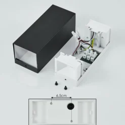 hofstein Applique murale d'extérieur Bogachie LED Noir, 1 lumière