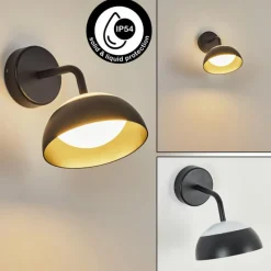 hofstein Applique murale d'extérieur Ancemont LED Noir, 1 lumière