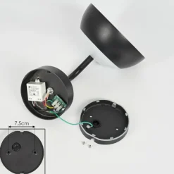 hofstein Applique murale d'extérieur Ancemont LED Noir, 1 lumière