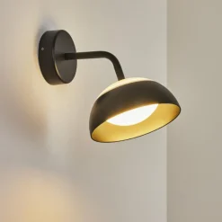 hofstein Applique murale d'extérieur Ancemont LED Noir, 1 lumière