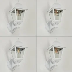 Luminaires Rustiques-hofstein Applique murale d'extérieur Murto Blanc, 1 lumière