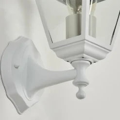 Luminaires Rustiques-hofstein Applique murale d'extérieur Murto Blanc, 1 lumière