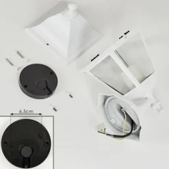 Luminaires Rustiques-hofstein Applique murale d'extérieur Murto Blanc, 1 lumière