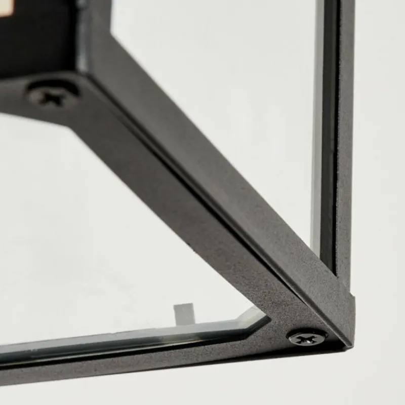 hofstein Applique murale d'extérieur Fortunies Brun, Couleur bois, Noir, 1 lumière