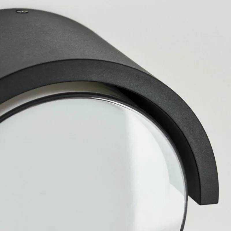 hofstein Applique murale d'extérieur Vurey LED Noir, 1 lumière