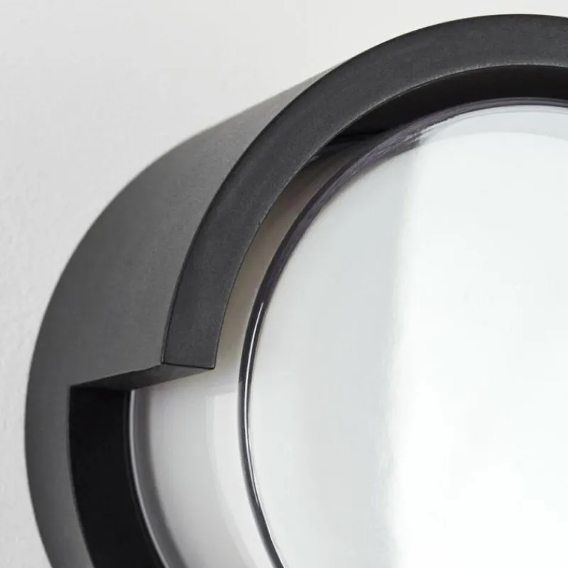 hofstein Applique murale d'extérieur Vurey LED Noir, 1 lumière