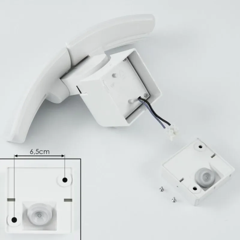 hofstein Applique murale d'extérieur Carnetin LED Blanc, 2 lumières, Détecteur de mouvement