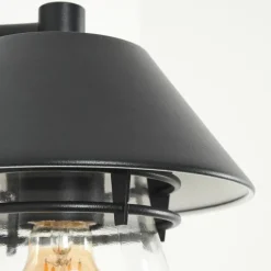 Lampes Vintages & Rétros-hofstein Applique murale d'extérieur Penhars Noir, 1 lumière