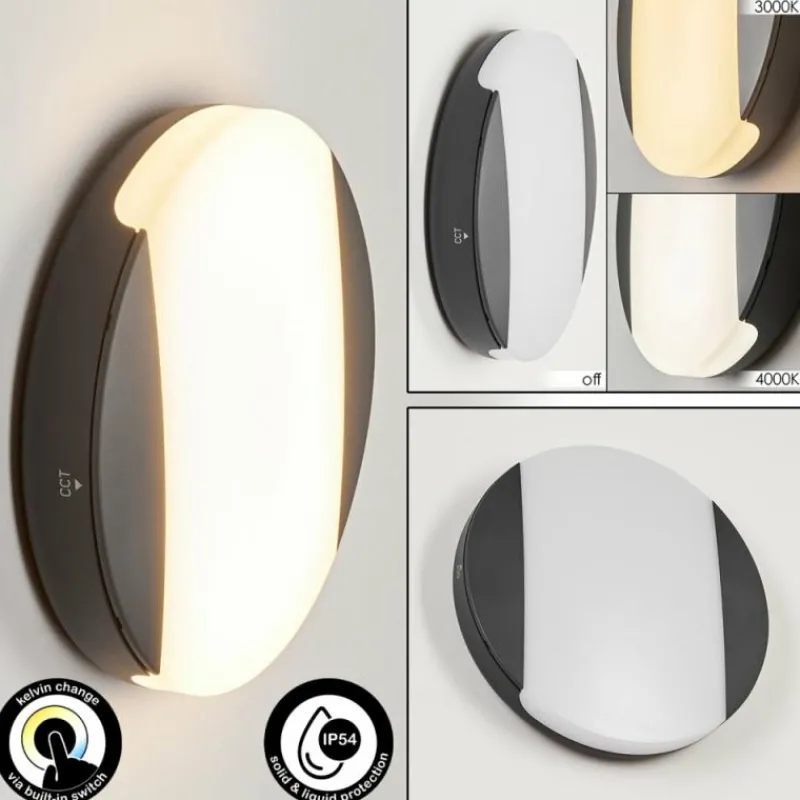 hofstein Applique murale d'extérieur Joserand LED Anthracite, 1 lumière