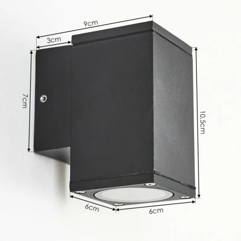 hofstein Applique murale d'extérieur Kastari Anthracite, 1 lumière