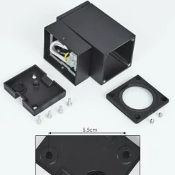 hofstein Applique murale d'extérieur Kastari Anthracite, 1 lumière