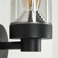 hofstein Applique murale d'extérieur Crantenoy Noir, 1 lumière