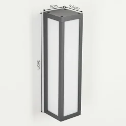 hofstein Applique murale d'extérieur Apidou LED Anthracite, 1 lumière