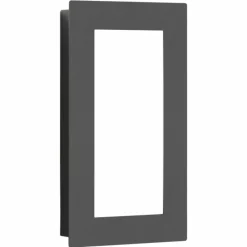 Luminaires LCD Applique murale d'extérieur LCD Lamberg LED Gris, 1 lumière, Détecteur de mouvement