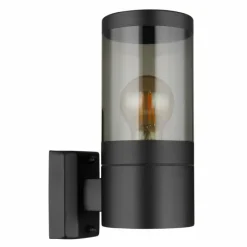Suspension Verre Fumé-Luminaires Globo Lighting Applique murale d'extérieur Globo XELOO Noir, 1 lumière