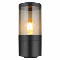 Suspension Verre Fumé-Luminaires Globo Lighting Applique murale d'extérieur Globo XELOO Noir, 1 lumière