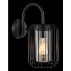 Luminaires Globo Lighting Applique murale d'extérieur Globo NINA Noir, 1 lumière