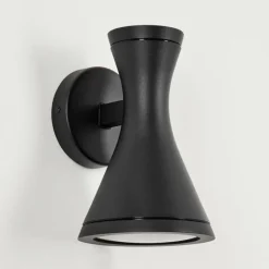 hofstein Applique murale d'extérieur Verberie Noir, 2 lumières