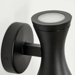 hofstein Applique murale d'extérieur Verberie Noir, 2 lumières