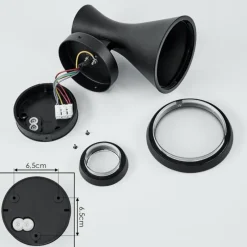 hofstein Applique murale d'extérieur Verberie Noir, 2 lumières