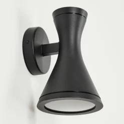 hofstein Applique murale d'extérieur Verberie Noir, 2 lumières