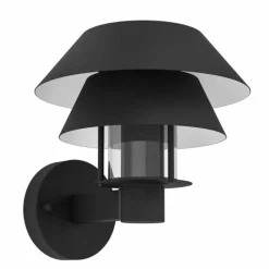 Luminaires Eglo Applique murale d'extérieur Eglo CHIAPPERA Noir, Blanc, 1 lumière