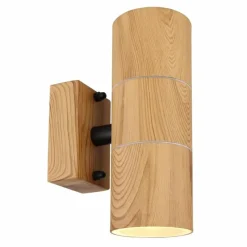 Lampes En Bois-Luminaires Globo Lighting Applique murale d'extérieur Globo STYLE Couleur bois, 2 lumières