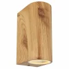 Lampes En Bois-Luminaires Globo Lighting Applique murale d'extérieur Globo VERONIKA Couleur bois, 2 lumières