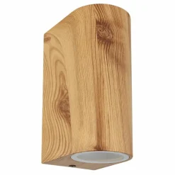 Lampes En Bois-Luminaires Globo Lighting Applique murale d'extérieur Globo VERONIKA Couleur bois, 2 lumières