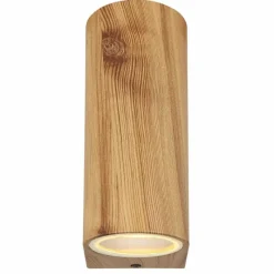 Lampes En Bois-Luminaires Globo Lighting Applique murale d'extérieur Globo VERONIKA Couleur bois, 2 lumières