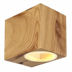 Lampes En Bois-Luminaires Globo Lighting Applique murale d'extérieur Globo VERONIKA Couleur bois, 1 lumière