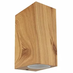 Lampes En Bois-Luminaires Globo Lighting Applique murale d'extérieur Globo VERONIKA Couleur bois, 2 lumières