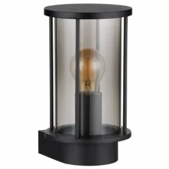 Suspension Verre Fumé-Luminaires Globo Lighting Applique murale d'extérieur Globo GRACEY Noir, 1 lumière