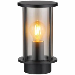 Suspension Verre Fumé-Luminaires Globo Lighting Applique murale d'extérieur Globo GRACEY Noir, 1 lumière