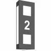 Luminaires CMD Applique murale d'extérieur CMD AQUA LEGENDO Anthracite, 2 lumières, Détecteur de mouvement