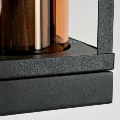 Lampes Vintages & Rétros-hofstein Applique murale d'extérieur Palanga Noir, 1 lumière