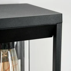 Lampes Vintages & Rétros-hofstein Applique murale d'extérieur Palanga Noir, 1 lumière