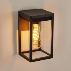 Lampes Vintages & Rétros-hofstein Applique murale d'extérieur Palanga Noir, 1 lumière