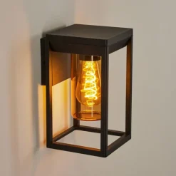 Lampes Vintages & Rétros-hofstein Applique murale d'extérieur Palanga Noir, 1 lumière