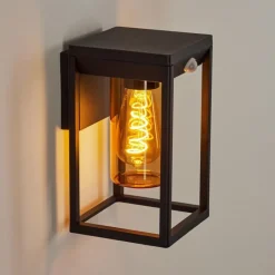 Lampes Vintages & Rétros-hofstein Applique murale d'extérieur Palanga Noir, 1 lumière